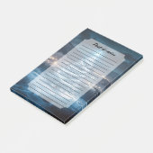 Blauw Glanzende Winter Nacht Kerstboom Post-it® Notes (Schuin)