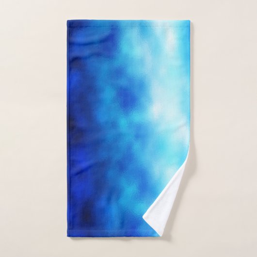 Blauw glas bad handdoek (Handdoek)