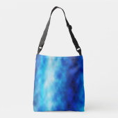 Blauw glas crossbody tas (Achterkant)