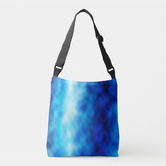 Blauw glas crossbody tas (Voorkant)