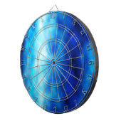 Blauw glas dartbord (Voorkant Rechts)