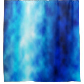 Blauw glas douchegordijn (Voorkant)