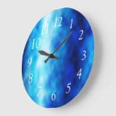 Blauw glas grote klok (Hoek)