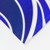 Blauw Glas in lood Abstract Fleece Deken (Hoek)