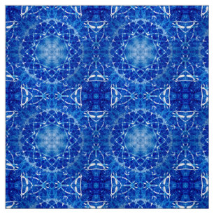 Blauw Glas in lood Catherine Window Tile Patroon Stof