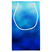 Blauw glas klein cadeauzakje (Achterkant)