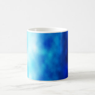Blauw glas koffiemok