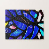 'Blauw Glas' Legpuzzel (Horizontaal)