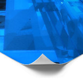 blauw glas poster (Hoek)