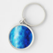 Blauw glas sleutelhanger (Voorkant)
