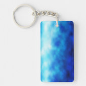 Blauw glas sleutelhanger (Voorkant)