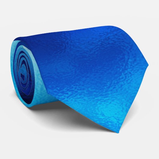 Blauw glas stropdas (Opgerold)