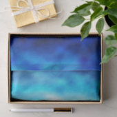 Blauw glas tissuepapier (Geschenk)