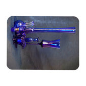 Blauw glas Verticale Vases Flexibel fotomagneet Magneet (Horizontaal)