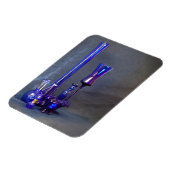 Blauw glas Verticale Vases Flexibel fotomagneet Magneet (Linkerzijde)