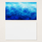 Blauw glas visitekaartje (Voorkant /achterkant)