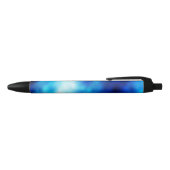 Blauw glas zwarte inkt pen (Bovenkant)