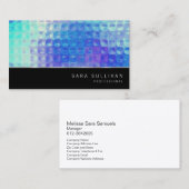 Blauw Glaspatroon Professioneel Visitekaartje (Voorkant / Achterkant)