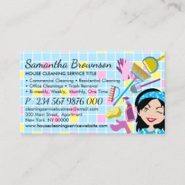 Blauw Glass Clean Janitorial House Keeping Visitekaartje