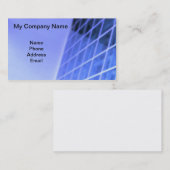 Blauw Glazen Facade Architecture Design Visitekaartje (Voorkant / Achterkant)