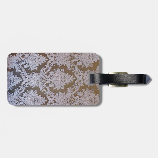  blauw glazen kaarlehouder bagagelabel (Achterkant horizontaal)