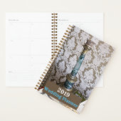 blauw glazen kaarlehouder planner (Display)