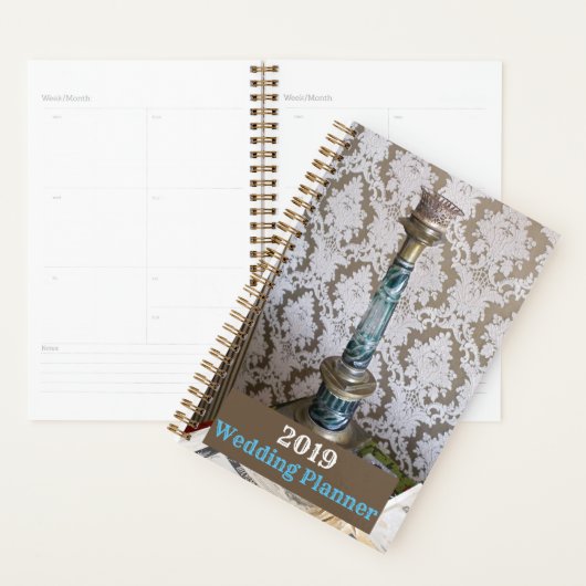 blauw glazen kaarlehouder planner (Display)