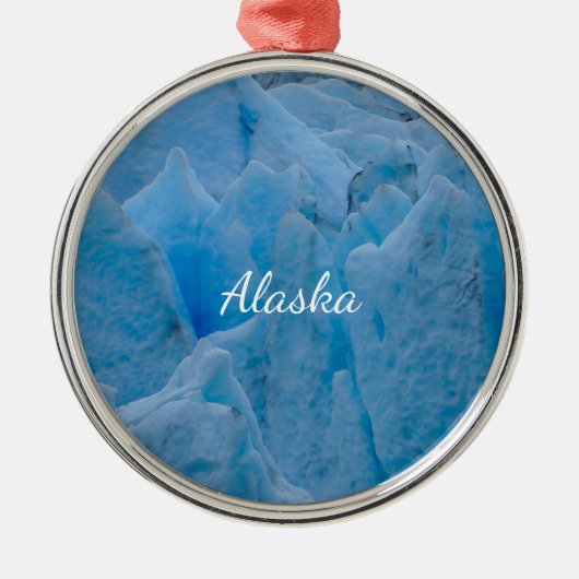 Blauw Gletscher Ornament Souvenir (Voorkant)
