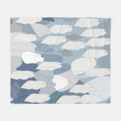 Blauw Gletsjer Ijs Fleece Deken (Voorkant (Horizontaal))