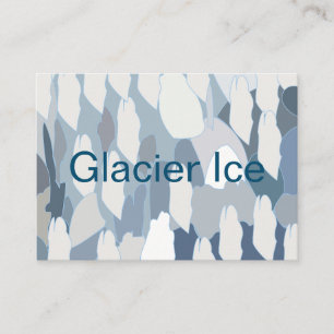 Blauw Gletsjer Ijs Patroon Visitekaartje