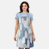 Blauw Gletsjer Ijs Schort (Gedragen)