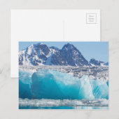 Blauw gletsjerijs, Noorwegen Briefkaart (Voorkant / Achterkant)