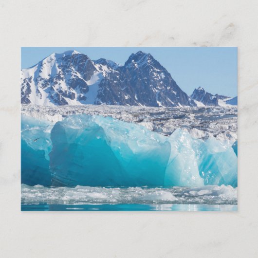 Blauw gletsjerijs, Noorwegen Briefkaart (Voorkant)