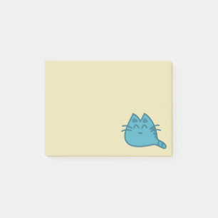 Blauw glimlachend keukenkat post-it® notes