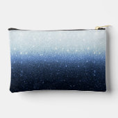 Blauw glinsterend verloop gepersonaliseerd etui (Achterkant)