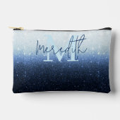 Blauw glinsterend verloop gepersonaliseerd etui (Voorkant)