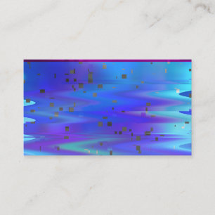 Blauw Glitch Art Pixels Vaporwave Esthetiek Analoo Visitekaartje