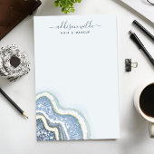 Blauw Glitter Agate Geode Luxe Bedrijf Post-it® Notes