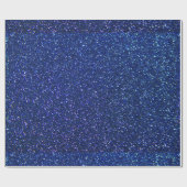 Blauw glitter cadeaupapier (Vlak)