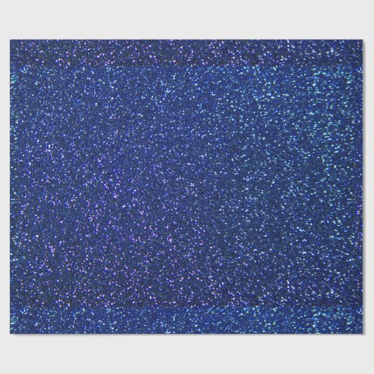 Blauw glitter cadeaupapier (Vlak)