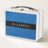 Blauw Glitter, Glitter Achtergrond, Jouw naam (Voorkant)