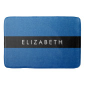 Blauw Glitter, Glitter Achtergrond, Jouw naam Badmat (Voorkant)