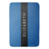 Blauw Glitter, Glitter Achtergrond, Jouw naam Badmat (Voorkant Verticaal)