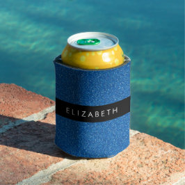 Blauw Glitter, Glitter Achtergrond, Jouw naam Blikjeskoeler
