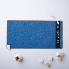 Blauw Glitter, Glitter Achtergrond, Jouw naam Bureaumat