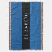 Blauw Glitter, Glitter Achtergrond, Jouw naam Deken (Voorkant Verticaal)