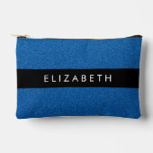 Blauw Glitter, Glitter Achtergrond, Jouw naam Etui (Voorkant)