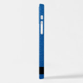 Blauw Glitter, Glitter Achtergrond, Jouw naam iPhone Hoesje (Linkerkant)