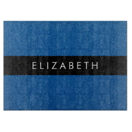 Blauw Glitter, Glitter Achtergrond, Jouw naam Snijplank