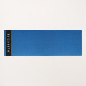 Blauw Glitter, Glitter Achtergrond, Jouw naam Yogamat (Achterkant (horizontaal))